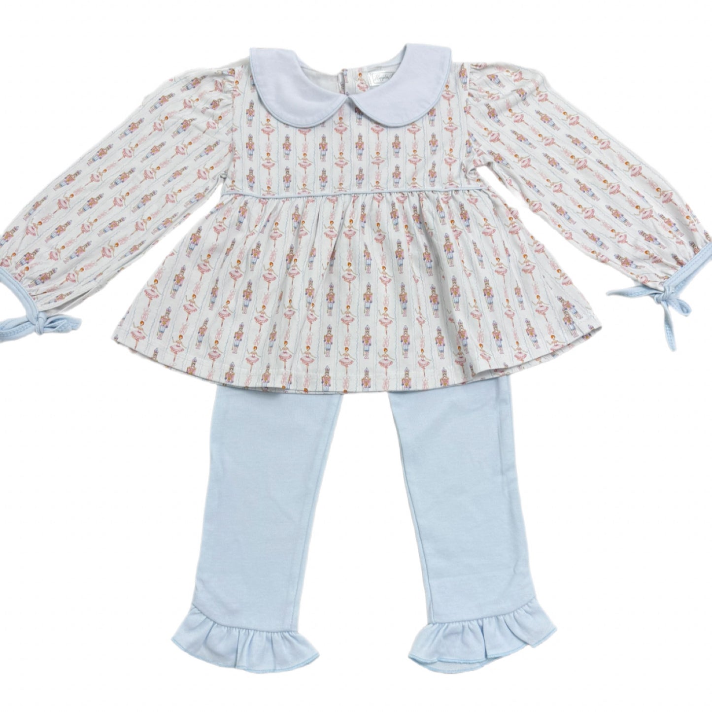 Girls Nutcracker Ruffle Pant Set