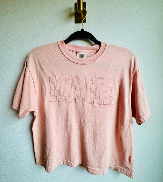MAMA Comfort Colors Cropped Tee