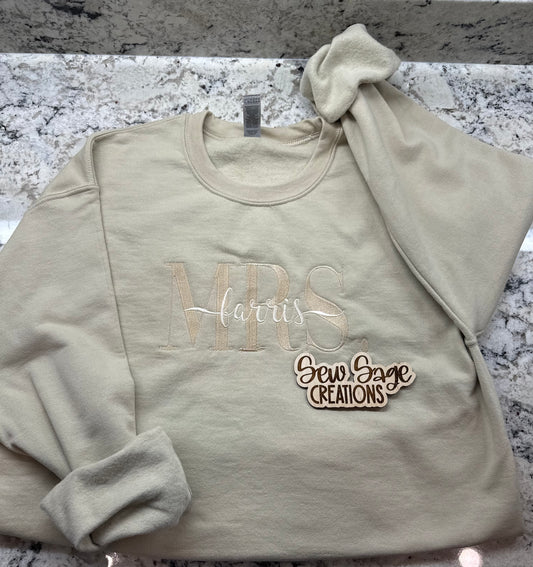 MRS Personalized Sweatshirt