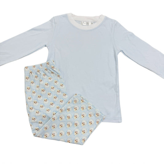 Blue Santa Pants Set
