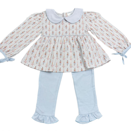 Girls Nutcracker Ruffle Pant Set